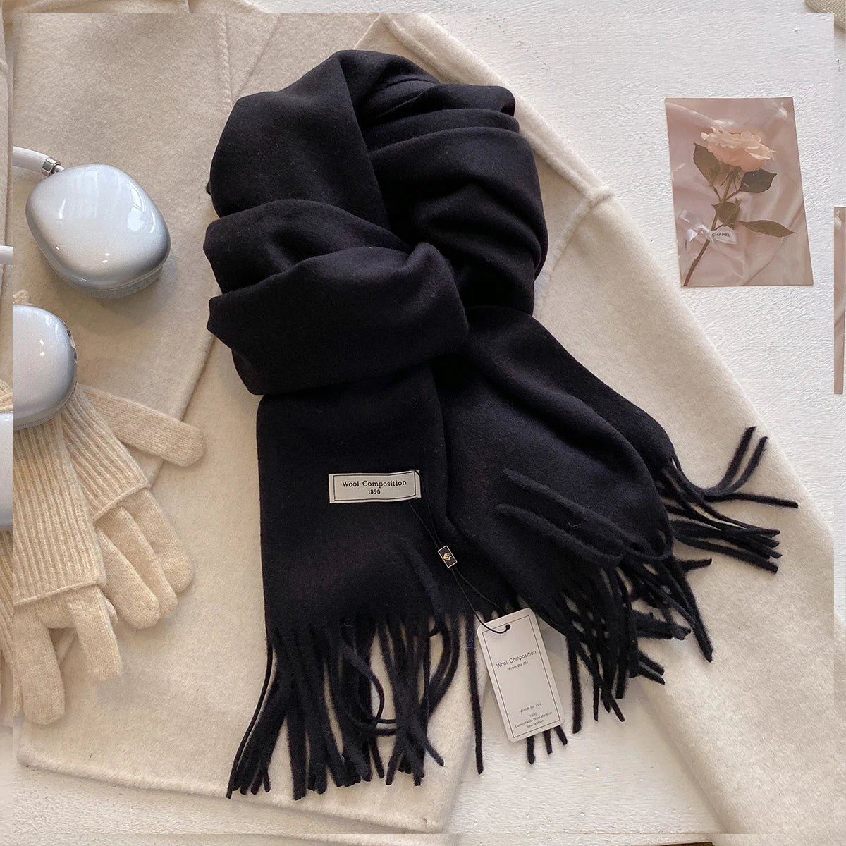 Elegant Winter Cashmere Scarves