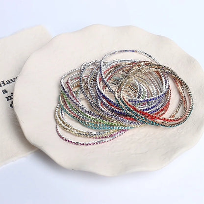 5 pçs moda cristal strass estiramento pulseira para mulheres pulseira elástica pulseiras de casamento diário feminino jóias acessórios