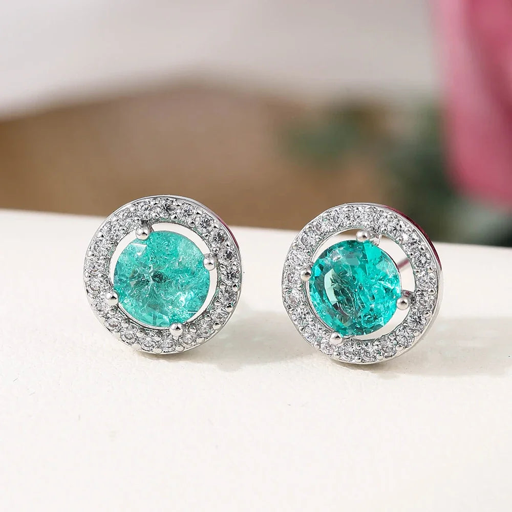 Boucles d'oreilles en zircone brillante