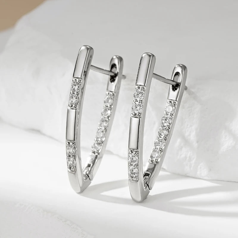 Kinel Hot Moda Geométrica Tibetano Prata Brincos Gota Para As Mulheres Menina Natural Zircão Acessórios de Alta Qualidade Jóias Diárias