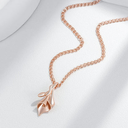 Kinel quente única flor étnica nupcial pingente colar para mulheres moda 585 cor de ouro rosa alta qualidade diariamente jóias finas