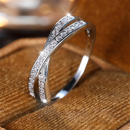 Elegant Cross Shine Rings
