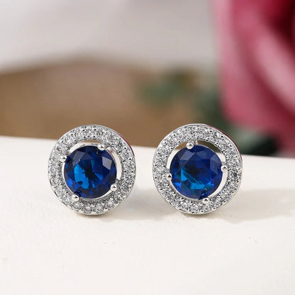 Boucles d'oreilles en zircone brillante